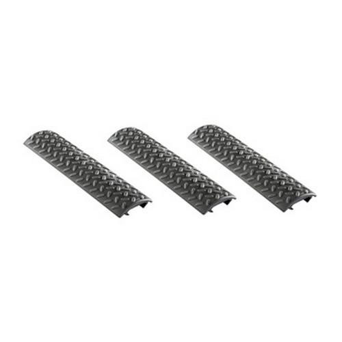 Ergo Diamond Plate Full, Long Rail Covers, 3-Pack Black