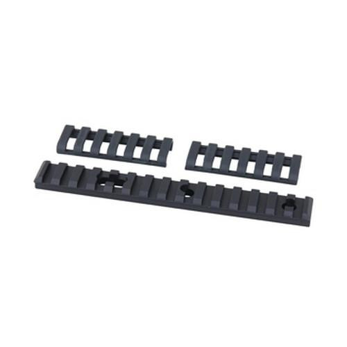 Ergo Aluminum UMP Rail 15 Slot, 2 Holes/1 Slot, Black