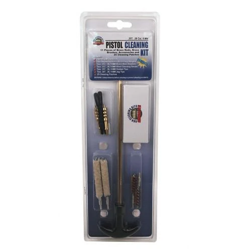 Gunmaster 11 Piece Pistol Cleaning Kit 357/38/9mm