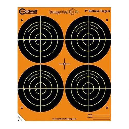 Caldwell Orange Peel Bulls-Eye 5 Sheets, 4"