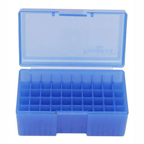 Frankford Arsenal #504 Blue, 50 ct. Ammo Box, 22 Hornet, 30 M1