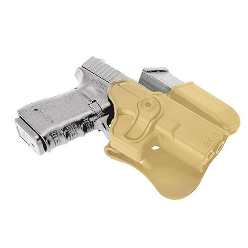 SigTac Retention Roto Paddle Holster, Level 3 Glock 19, 23, 25, 32, Tan