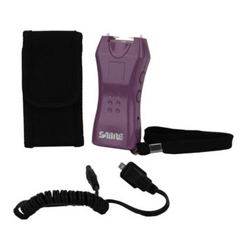 Sabre Stun Gun 600,000V, Purple, w/Holster