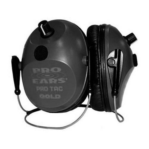 Pro Ears Pro Tac Plus Gold Noise Reduction Rating 26dB, Behind The Head, Lithium 123 Battery, Black