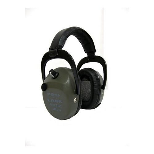 Pro Ears Pro Tac SC Gold Noise Reduction Rating 25dB, Lithium 123 Battery, Green
