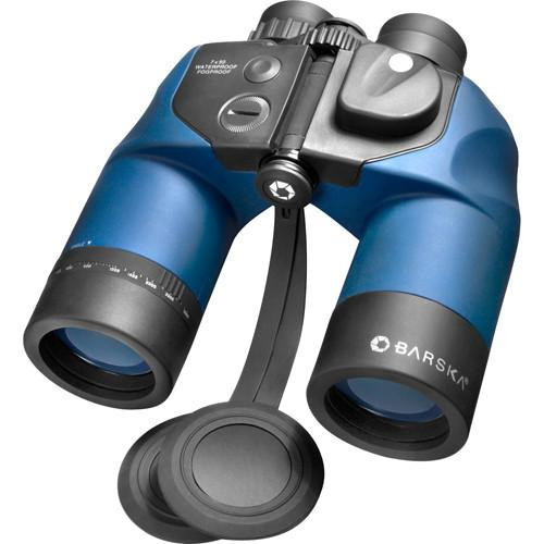 Barska Optics Deep Sea Binoculars 7x50mm WP Porro, Internal Rangefinder & Compass