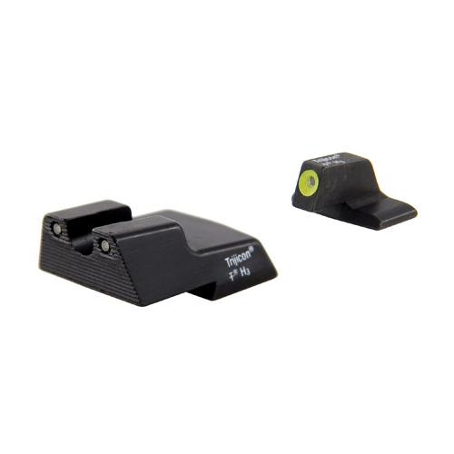 Trijicon H&K HD Night Sight Set .45C/.45C Tactical/P30/P30L/P30SK/VP9, Yellow Front Outline Lamp