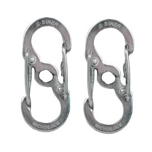 Nite Ize MicroLock Steel S-Biner Stainless (Per 2)