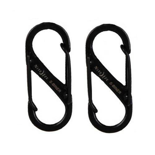 Nite Ize S-Biner Size #1 Black (Per 2)