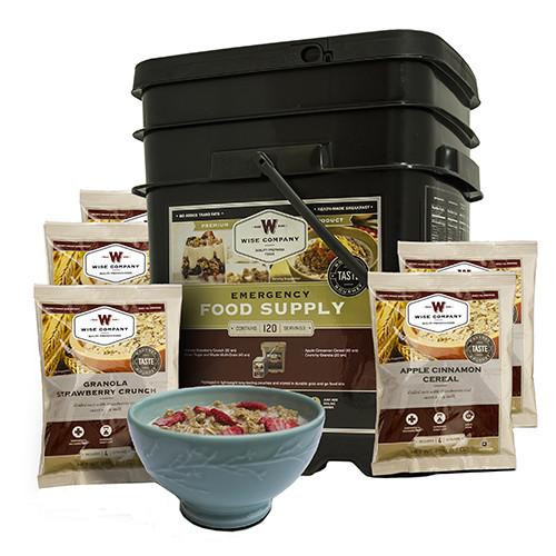 Wise Foods Grab and Go Bucket Breakfast Only, 120 Servings