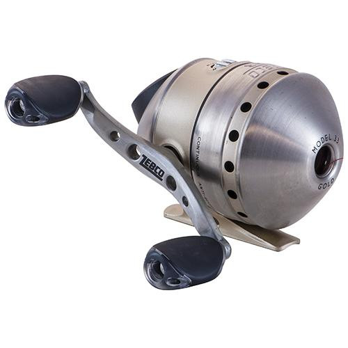 Zebco / Quantum 33 Gold Spincast Reel, 3.6:1 Gear Ratio, 3 Bearings, Ambidextrous