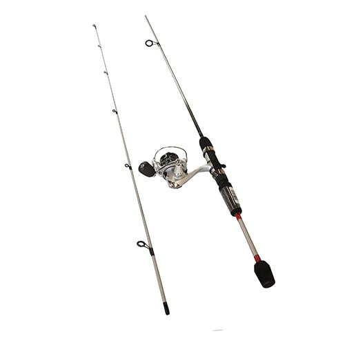 Zebco  Quantum Xtralite Spinning Combo 5.2:1 Gear Ratio, 3+1 Bearings, 6 2pc Rod, 2-6 lb Line Rate, Ambidextrous