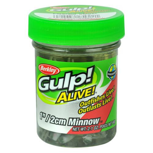 Berkley Gulp! Alive! Minnow, 1" Emerald Shiner