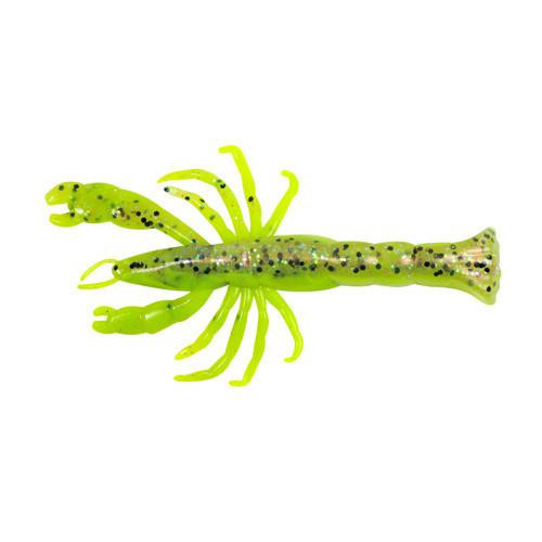 Berkley Gulp! Ghost Belly Shrimp, 3" Chartreuse Belly Shrimp