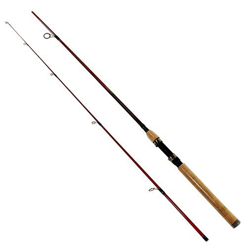 Berkley Cherrywood HD Spinning Rods 66 Length, 2 Piece Rod, 6-14 lb Line Rate, 1/8-3/4 oz Lure Rate, Medium Power