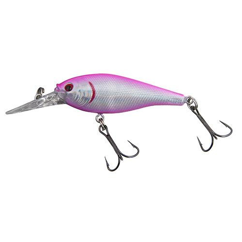 Berkley Flicker Shad Hard Bait 1 1/2" Length, 6'-8' Swimming Depth, 2 Hooks, Hot Pink, Per 1