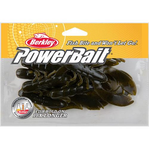 Berkley Powerbait Chigger Craw, 4" Green Pumpkin