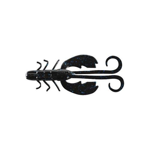 Berkley Powerbait Crazy Legs Chigger Craw, 4" Black Blue Fleck