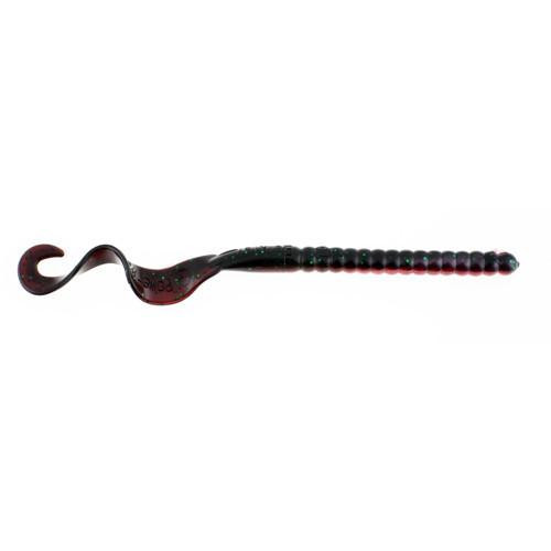Berkley PowerBait Power Worm, 7" Red Shad Green Glitter