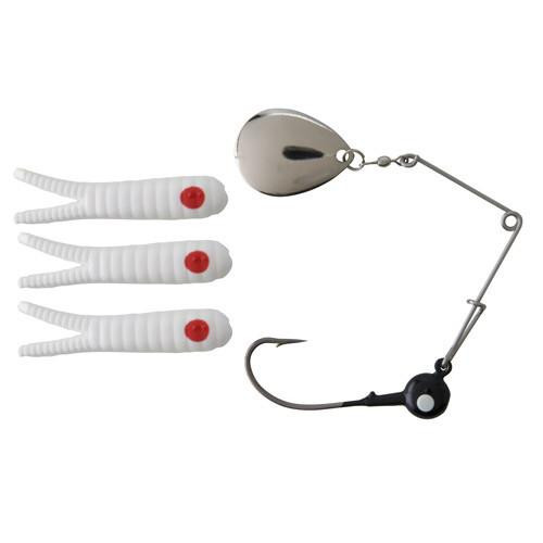 Johnson Johnson Beetle Spin Value Pack 1/8 oz, White/Red Dot