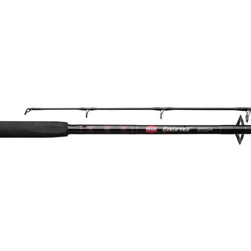 Penn Rampage Boat Spinning Rod 7 Length, 1 Piece Rod, 15-30 lb Line Rate, Medium/Heavy Power, Fast Action