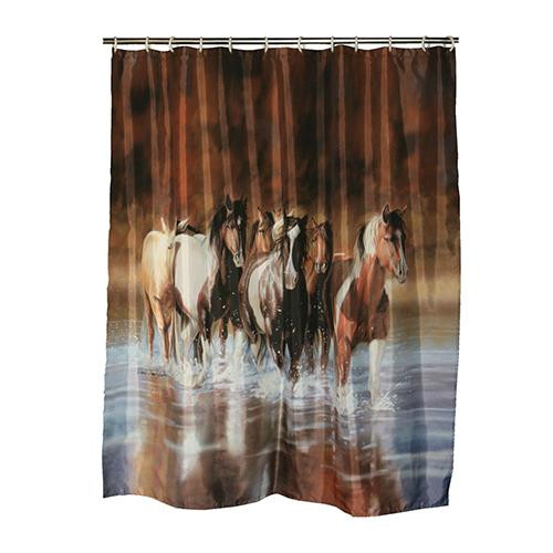 Rivers Edge Products Shower Curtain V Schultz Horse