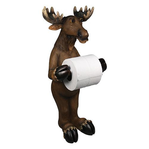 Rivers Edge Products Moose Standing Toilet Paper Holder