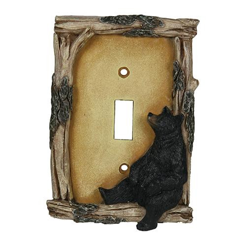 Rivers Edge Products Plate Covers Bear Single Switch