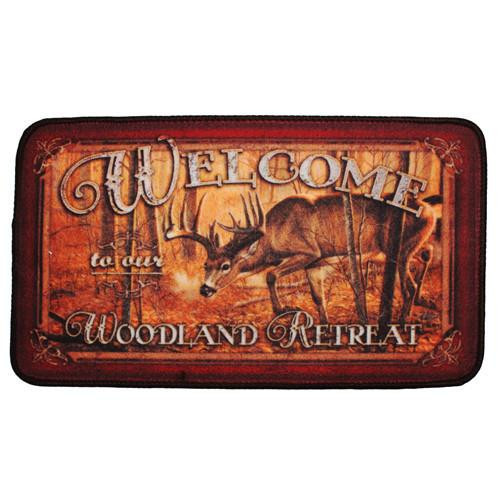 Rivers Edge Products Door Mat, 30"x18" Welcome, Deer