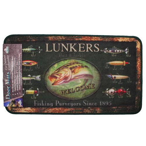 Rivers Edge Products Door Mat, 30"x18" Fishing