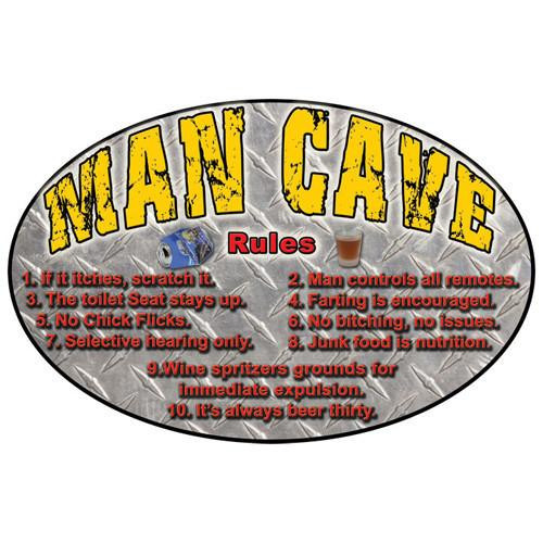 Rivers Edge Products 12" x 17" Tin Sign Man Cave