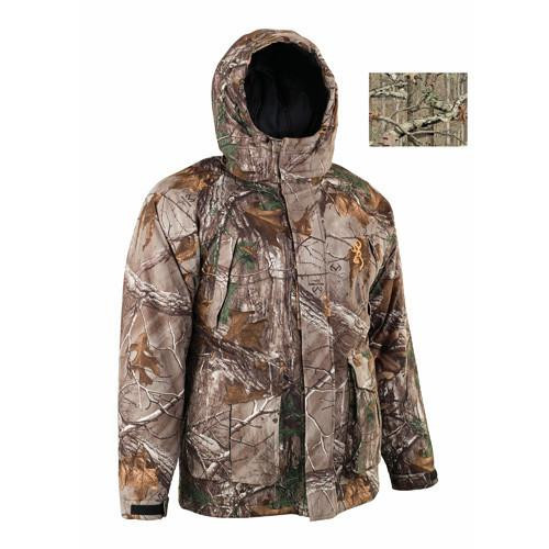 Browning Wasatch Jr Insulated Rain Parka, Mossy Oak Infinity Camo Small