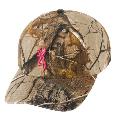 Browning 3D Buckmark Hat for Her Realtree Xtra/Fuchsia