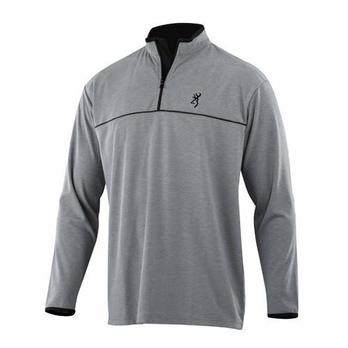 Browning Highline 1/4 Zip Shirt, Gray X-Large
