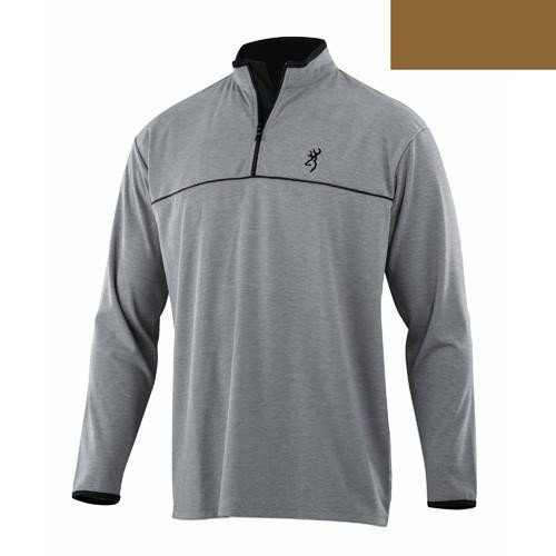Browning Highline 1/4 Zip Shirt, Brown XXX-Large