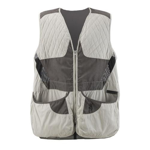 Browning Men's Summit Shooting Vest Gray/Charcoal, Small