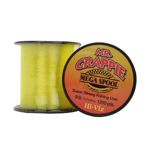 Lews Fishing Mr. Crappie Mega Spools HiVis, 8 lb