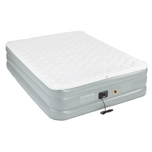 Coleman Airbed Queen, Double High, Pillowtop 120V, Built-In Pump