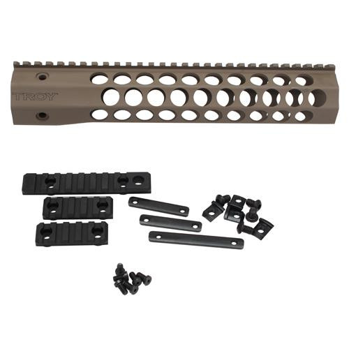 Troy Industries Alpha Revolution Battle Rail, 11" Flat Dark Earth