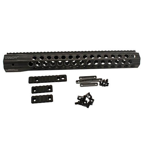 Troy Industries Alpha Revolution Battle Rail, 15" Carbon Fiber