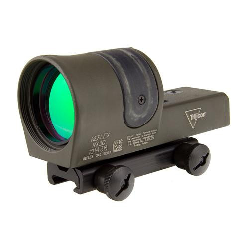 Trijicon Reflex 1x42mm Sight 6.5 MOA Amber Dot Reticle with TA51 Flaptop Mount, Cerakote Olive Drab Green