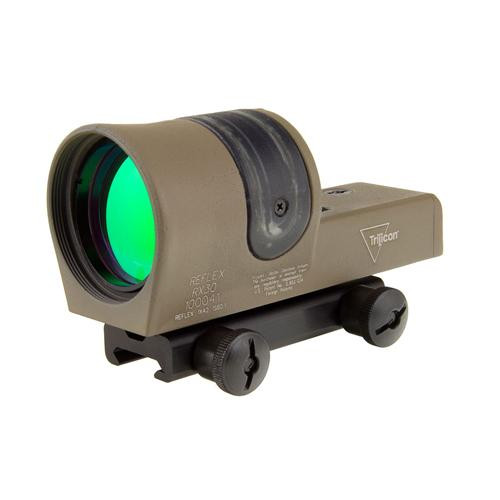 Trijicon Reflex 1x42mm Sight 6.5 MOA Amber Dot Reticle with TA51 Flaptop Mount, Cerakote Flat Dark Earth
