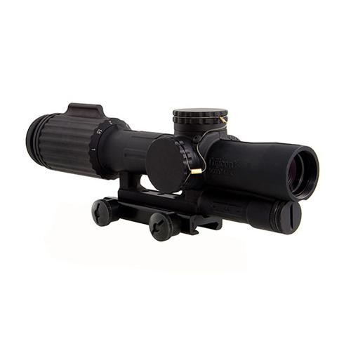 Trijicon VCOG 1-6x24mm Red Segmented Riflescope .308/175 Grains Ballistic Reticle with Thumb Screw Mount, Black