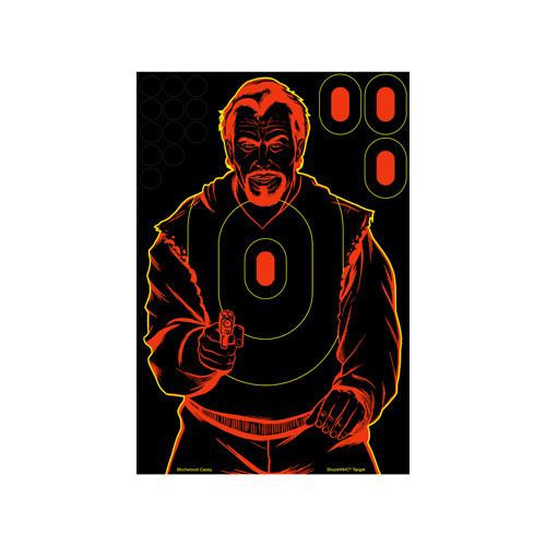 Birchwood Casey Shoot-N-C Targets: Silhouette Bad Guy 12" x 18" (Per 100)