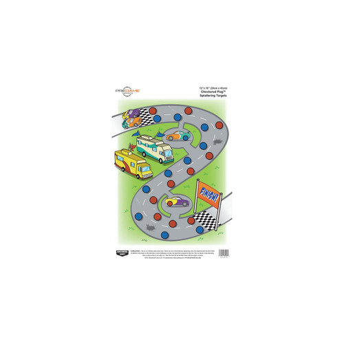 Birchwood Casey Pregame Targets Checkered Flag, 12" x 18" (Per 100)