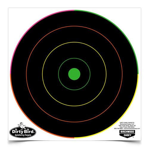 Birchwood Casey Dirty Bird Multi-Color Bull's-Eye 8" (Per 500)