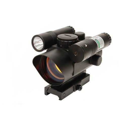 NcStar Vism Red Dot Sight/Green Laser-Led FL/QR Mount