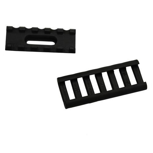 Ergo Aluminum UMP Rail 5 Slot w/Ergo Rail Cover, Black
