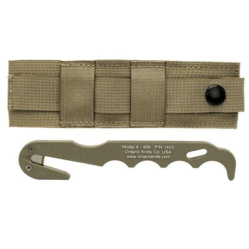 Ontario Knife Company Strap Cutter Model 4, 499 Tan w/Sheath