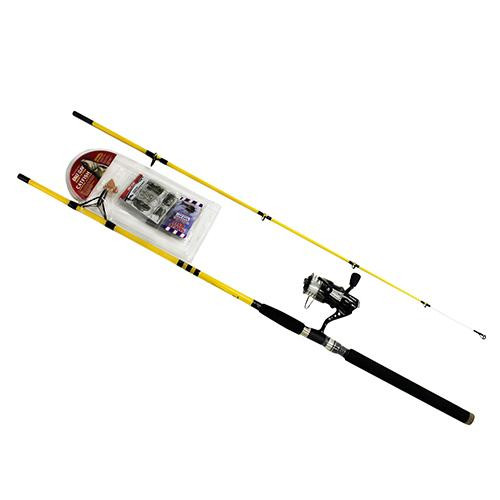Eagle Claw CatClaw Spinning Combo 8 Length, 2 Piece Rod, Medium Power